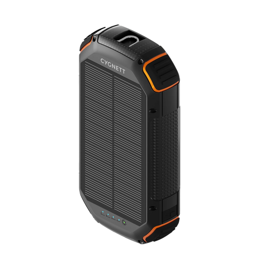 Cygnett ChargeUp OutBack 20K mAh Outdoor Solar Power Bank - Black