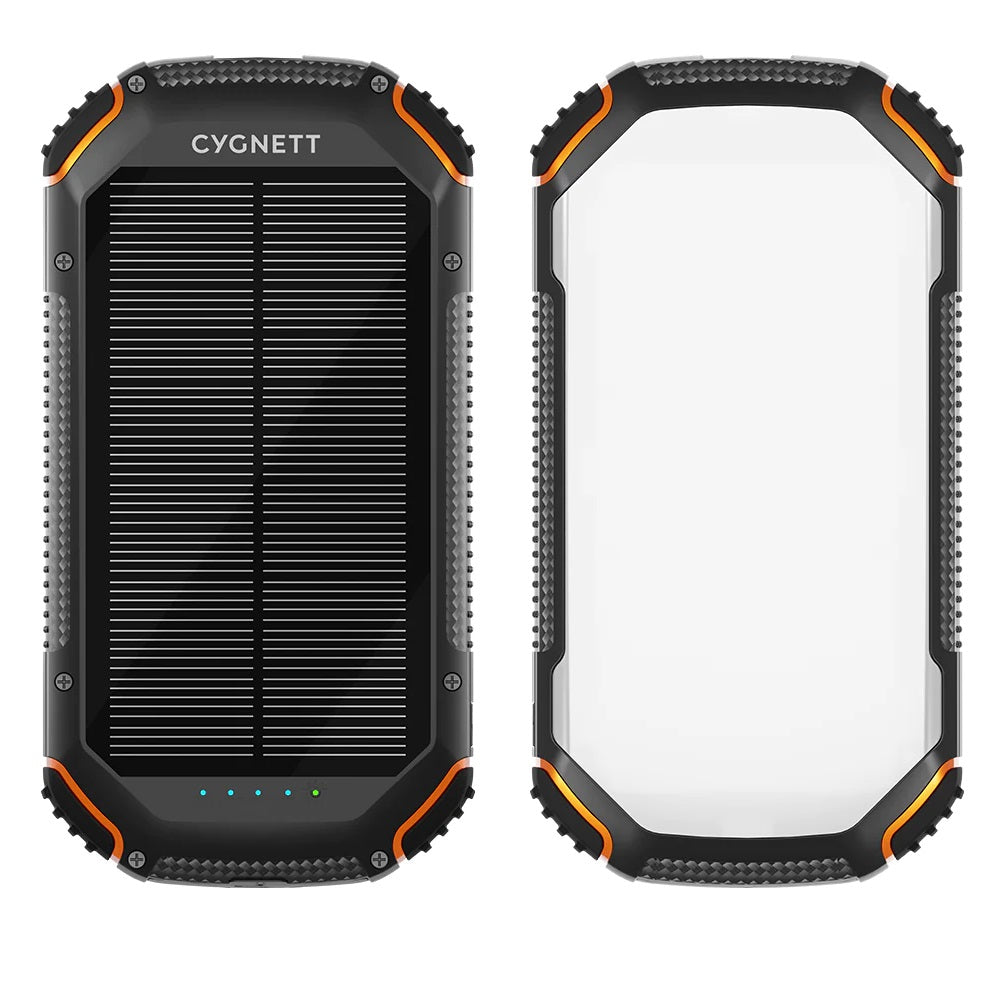 Cygnett ChargeUp OutBack 20K mAh Outdoor Solar Power Bank - Black