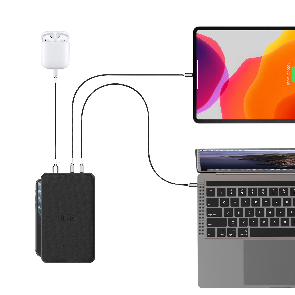 Cygnett ChargeUp Edge+ 27,000 mAh Laptop and Wireless Power Bank