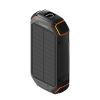 Cygnett ChargeUp OutBack 20K mAh Outdoor Solar Power Bank - Black