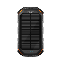 Cygnett ChargeUp OutBack 20K mAh Outdoor Solar Power Bank - Black